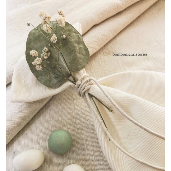 ΠΟΥΓΚΙ ΛΕΥΚΟ ΜΕ ΑΠΟΞΗΡΑΜΕΝΑ ΑΝΘΗ